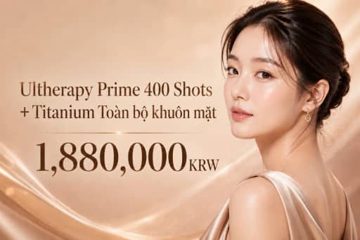 Ultherapy Prime 400 Shots + Titanium Toàn bộ khuôn mặt