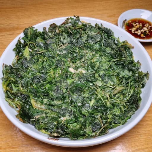 霊岩産よもぎチヂミ