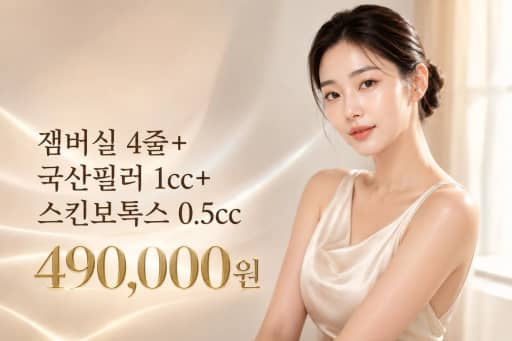 잼버실 4줄+국산필러 1cc+스킨보톡스 0.5cc