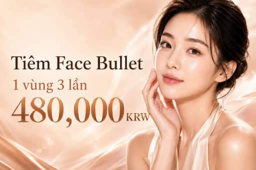 Tiêm Face Bullet 1 vùng 3 lần