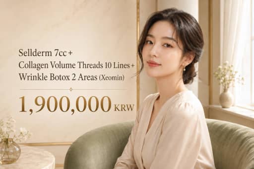 Cellrdm 7cc + Collagen Volume Filler 10 Lines + Wrinkle Treatment 2 Areas (Xeomin)