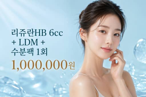리쥬란HB 6cc + LDM + 수분팩 1회