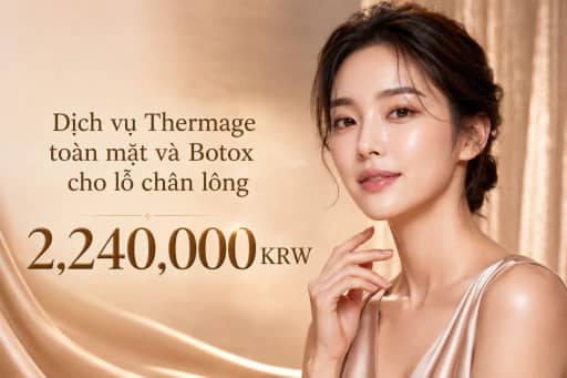 Dịch vụ Thermage toàn mặt và Botox cho lỗ chân lông