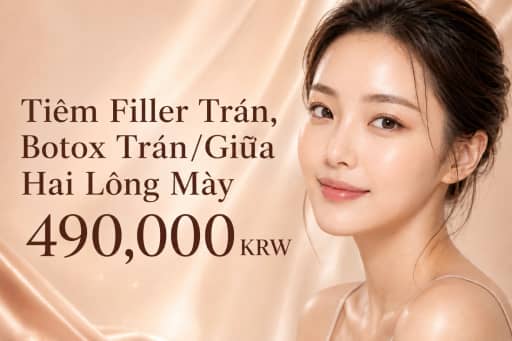 Tiêm Filler Trán, Botox Trán/Giữa Hai Lông Mày