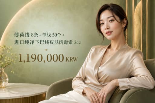 MINT线提升 8根 + Mono蛋白线 50根 + 进口纯肉毒下颌线水光肉毒 2cc