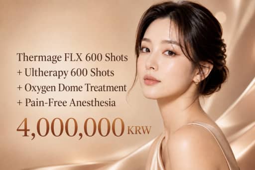 Thermage FLX 600 Shots + Ultherapy 600 Shots + Oxygen Dome Treatment