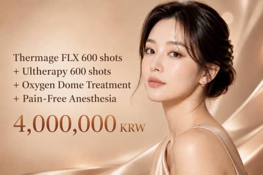 Thermage FLX 600 shots + Ultherapy 600 shots + Chăm sóc Oxygen Dome